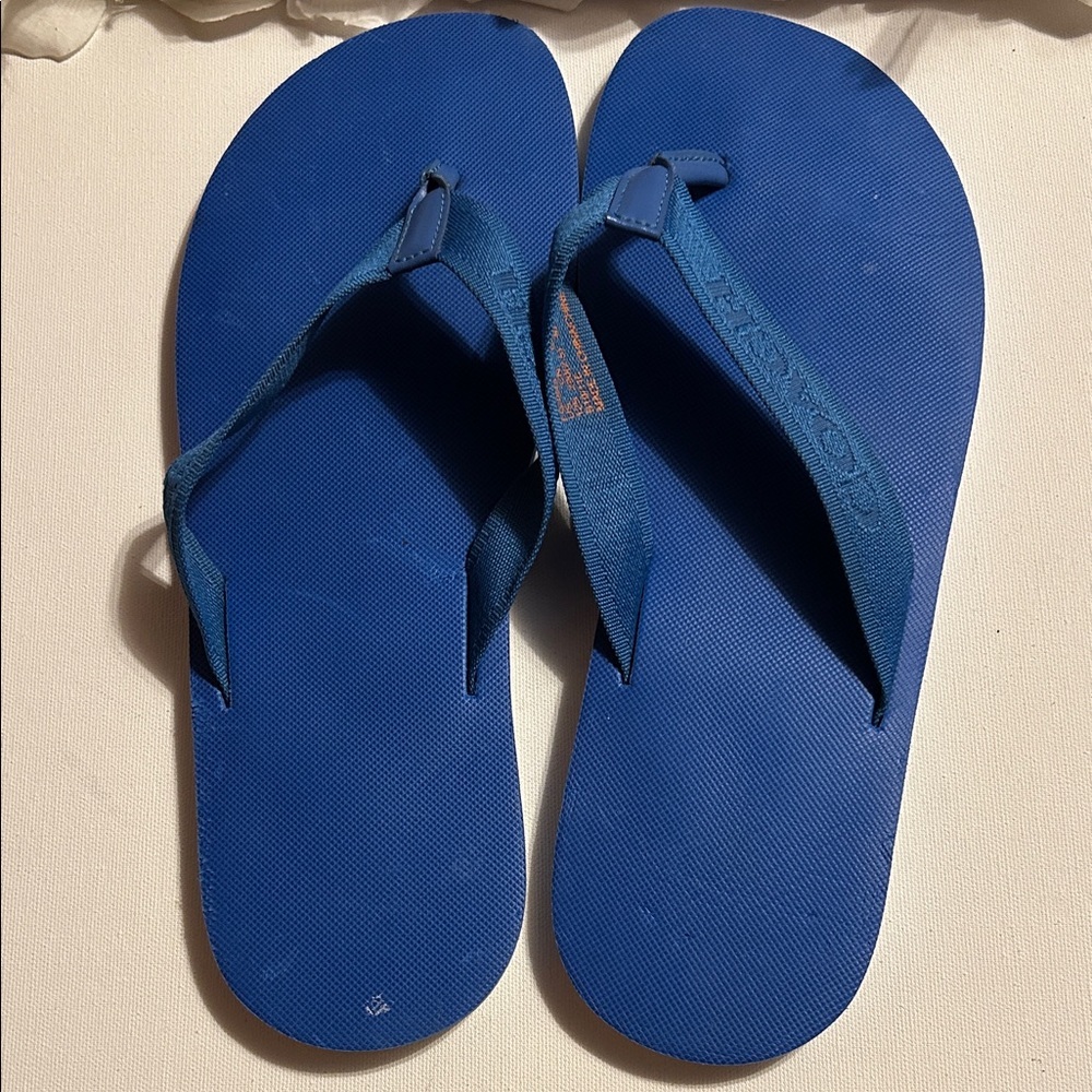 Coach Vibrant Blue Flip Flops